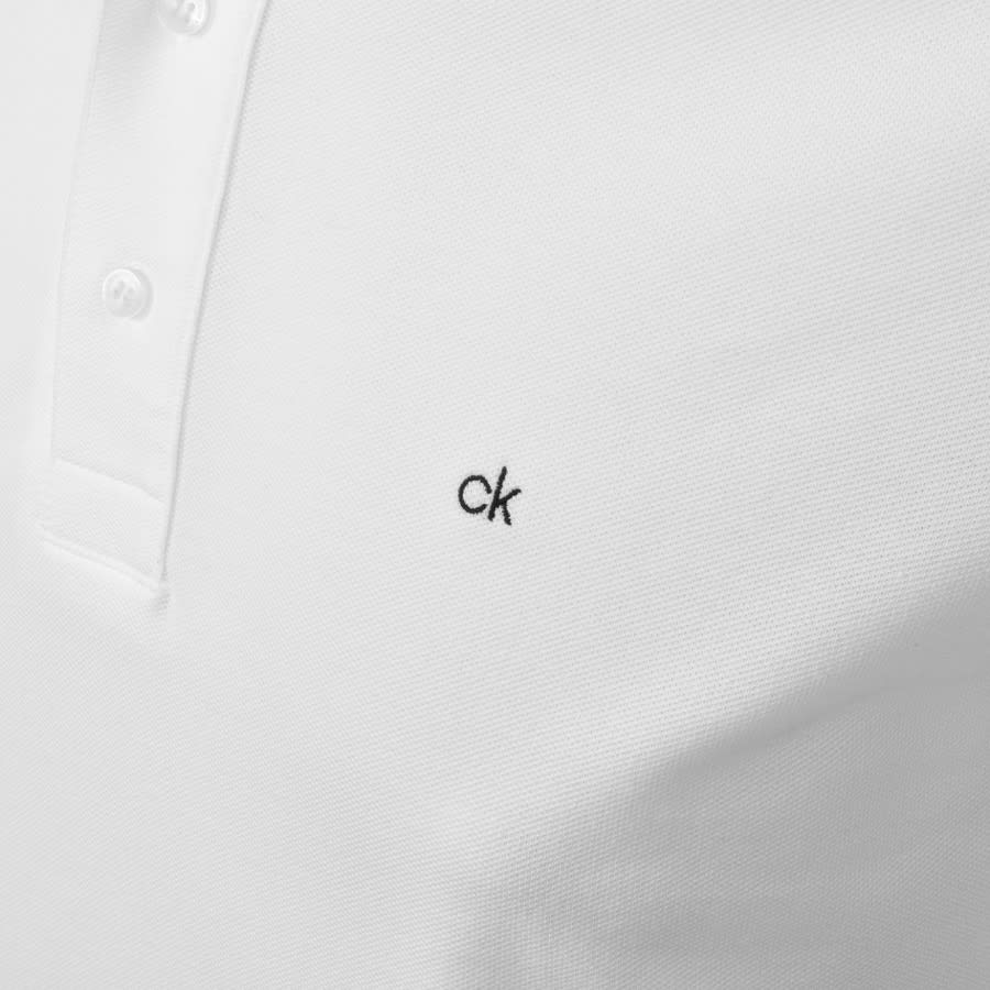 Alternative Image for ProductCalvin Klein Short Sleeved Polo T Shirt White3